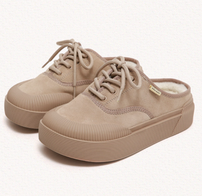 Macmoc Ddubi Cowhide Winter Mule Slider 3.5cm