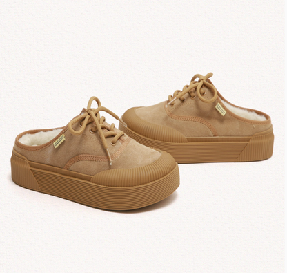 Macmoc Ddubi Cowhide Winter Mule Slider 3.5cm