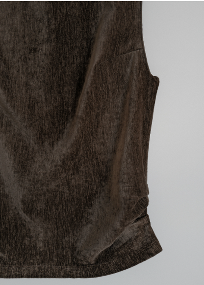 Andneeds Velour High-Neck Sleeveless