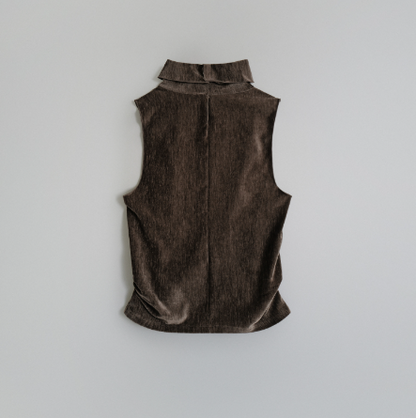 Andneeds Velour High-Neck Sleeveless