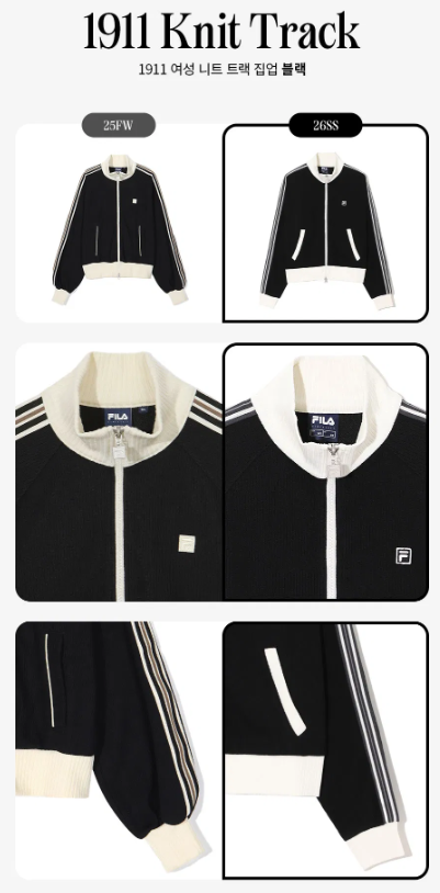 [Han So-Hee Worn] 26SS FILA 1911 Women's Knit Track Jacket