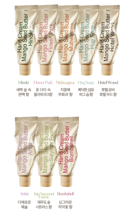 Hetras Mango Seed Butter Perfume Hand Cream 50ml