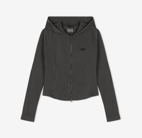 [Aespa Winter Pick] 26SS New Balance Women Soft Fresh Golji Two-Way Zip-Up Hoodie (Slim Fit)