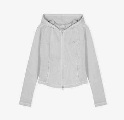 [Aespa Winter Pick] 26SS New Balance Women Soft Fresh Golji Two-Way Zip-Up Hoodie (Slim Fit)