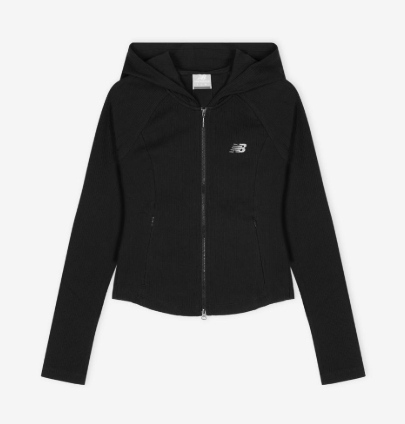 [Aespa Winter Pick] 26SS New Balance Women Soft Fresh Golji Two-Way Zip-Up Hoodie (Slim Fit)
