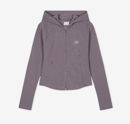 [Aespa Winter Pick] 26SS New Balance Women Soft Fresh Golji Two-Way Zip-Up Hoodie (Slim Fit)