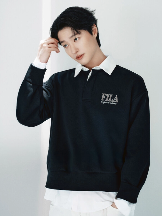 [Woodz worn] Fila Rugby Sweatshirt