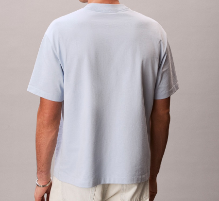 [Ateez Mingi Pick] Calvin Klein 16S Elevated Monologo Tee Blue