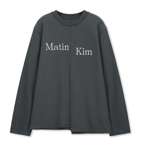[Ive Liz Pick] Matin Kim Asymmetric Logo Top