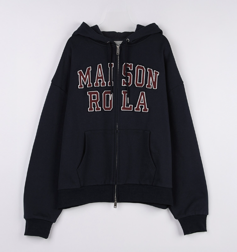 [Ive Wonyoung Pick] 26SS RolaRola Maison De Rola Patchwork Campus Hood Zip-Up
