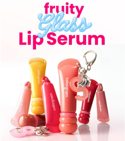 [Zerobaseone Gunwook Pick]  Colorgram Fruity Glass Lip Serum with Gift (KeyChain)