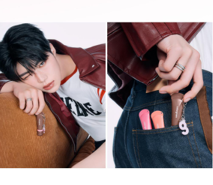 [Zerobaseone Gunwook Pick]  Colorgram Fruity Glass Lip Serum with Gift (KeyChain)