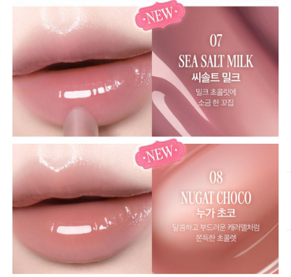 [Sugar Afternoon Collection] Clio Glaze Lip Serum 8g with Gift (+Chocolate Keyring)