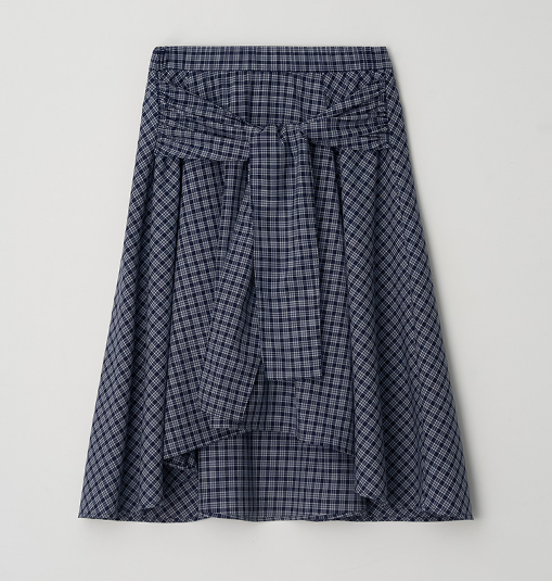 [Ive Wonyoung Worn] 26SS RolaRola Maison De Rola Tied Check Long Skirt