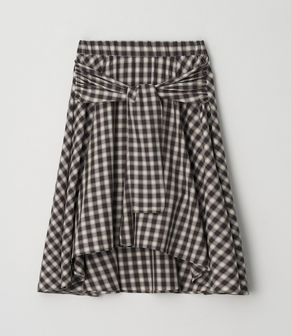 [Ive Wonyoung Worn] 26SS RolaRola Maison De Rola Tied Check Long Skirt