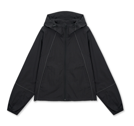 Aespa Ningning Worn] Matin Kim Cropped Back Logo Hoody Wind
