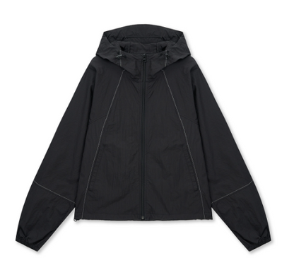 [Aespa Ningning Worn] Matin Kim Cropped Back Logo Hoody Wind Breaker