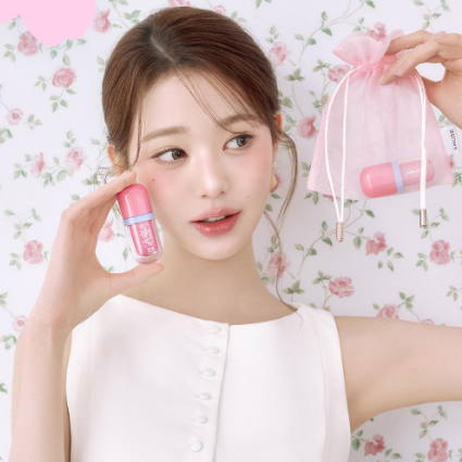 [Ive Wonyoung Pick] Amuse Gel Fit Gloss Tint Spring Cherry Blossom Edition with Gift (+ Organza Pouch)