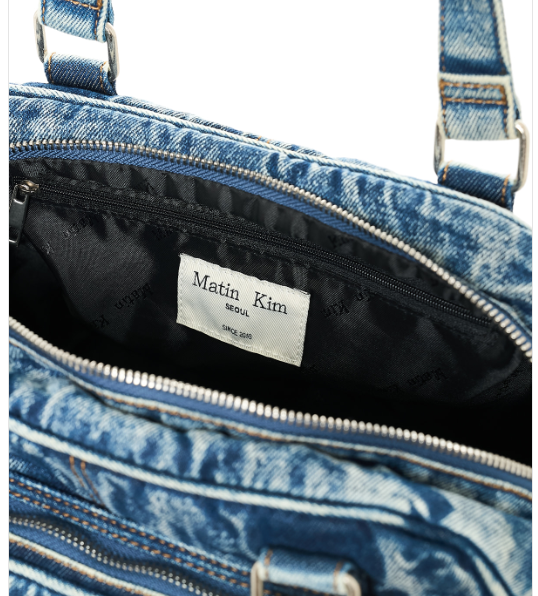 [Aespa Ningning Worn] Matin Kim Matin Dust Denim One Pocket Shoulder Bag