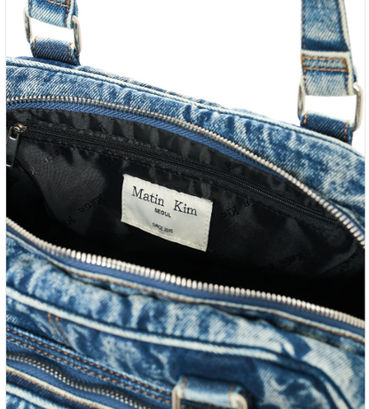 [Aespa Ningning Worn] Matin Kim Matin Dust Denim One Pocket Shoulder Bag