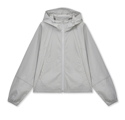 [Aespa Ningning Worn] Matin Kim Cropped Back Logo Hoody Wind Breaker