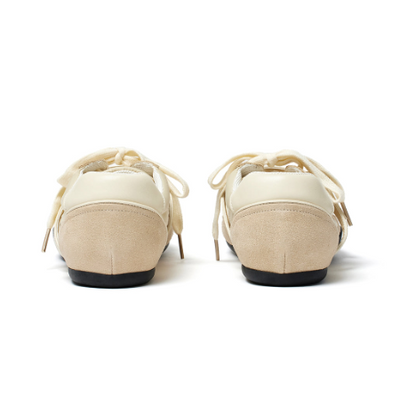 Matin Kim Cross Strap Suede Block Sneakers