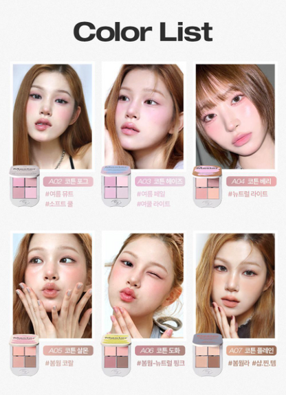 Tooq One By Genuine Magnetic Eye Shadow (4 Palette)