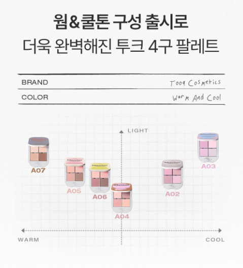 Tooq One By Genuine Magnetic Eye Shadow (4 Palette)