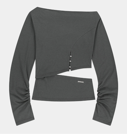 [Itzy Ryujin Worn] ETRE AU SOMMET Cut-Out Open Long Sleeve