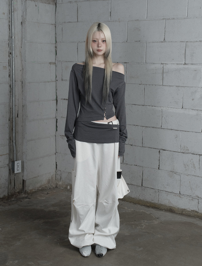 [Itzy Ryujin Worn] ETRE AU SOMMET Cut-Out Open Long Sleeve
