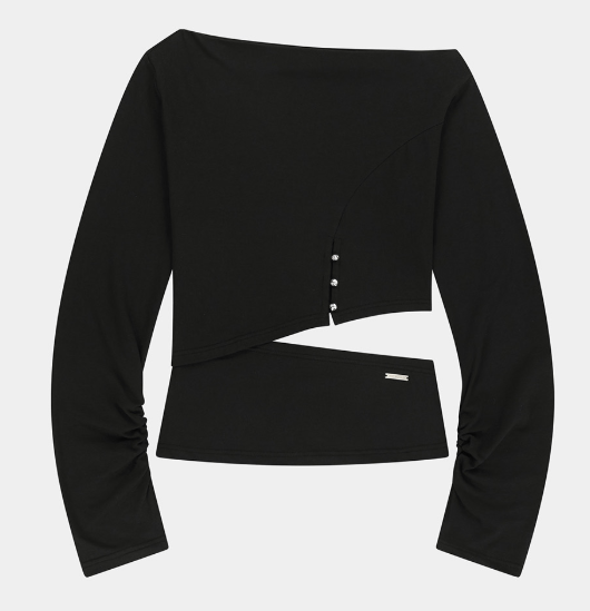 [Itzy Ryujin Worn] ETRE AU SOMMET Cut-Out Open Long Sleeve