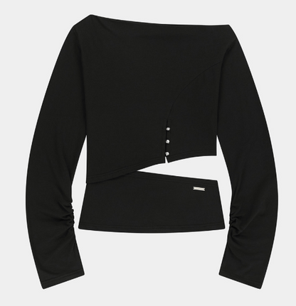 [Itzy Ryujin Worn] ETRE AU SOMMET Cut-Out Open Long Sleeve