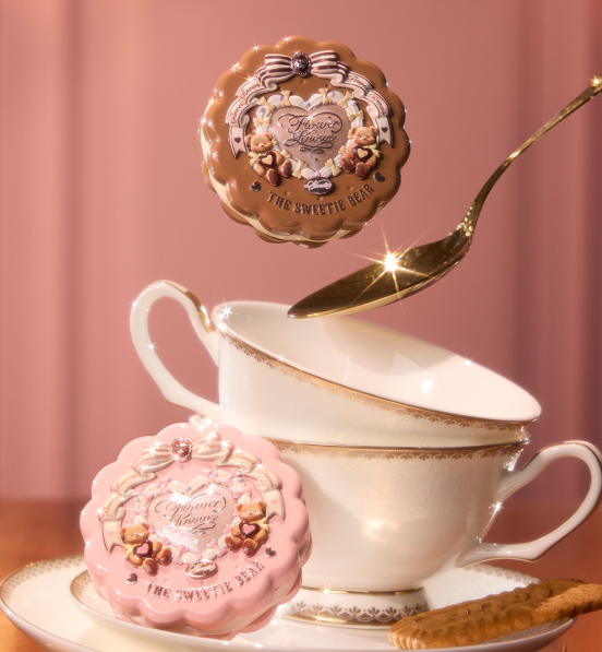 Flower Knows Sweetie Bear Collection Silk Satin Blush