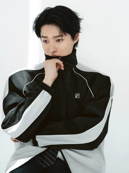 [Woodz Pick] Fila Black Track Jacket