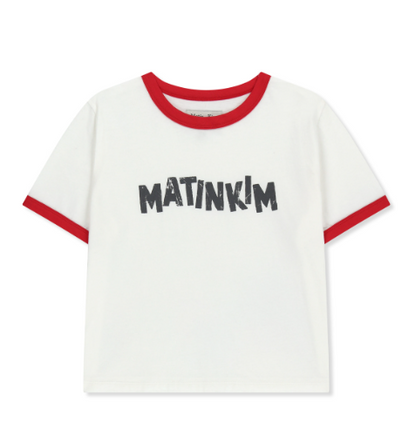 [Ive Liz Worn] Matin Kim Matin Logo Ringer Crop Top