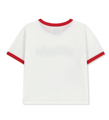 [Ive Liz Worn] Matin Kim Matin Logo Ringer Crop Top
