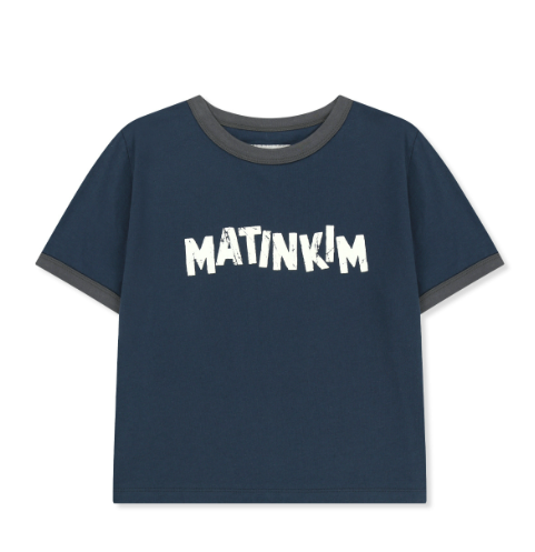 [Ive Liz Worn] Matin Kim Matin Logo Ringer Crop Top
