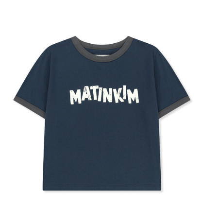 [Ive Liz Worn] Matin Kim Matin Logo Ringer Crop Top