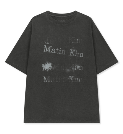 [Ive Liz Worn] Matin Kim Pigment Graffiti Logo Top