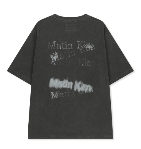 [Ive Liz Worn] Matin Kim Pigment Graffiti Logo Top