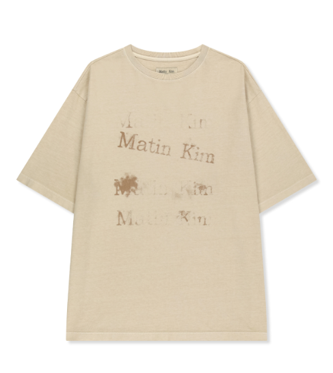 [Ive Liz Worn] Matin Kim Pigment Graffiti Logo Top