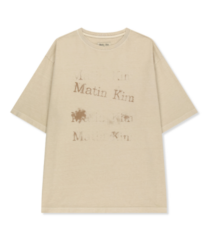 [Ive Liz Worn] Matin Kim Pigment Graffiti Logo Top
