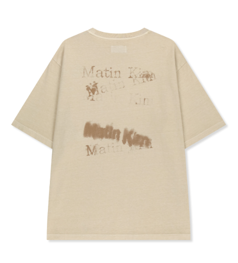 [Ive Liz Worn] Matin Kim Pigment Graffiti Logo Top