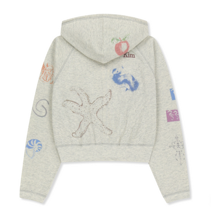 [Ive Liz Worn] Matin Kim Sketch Graffiti Waffle Zip-Up Hoodie / Sweatpants