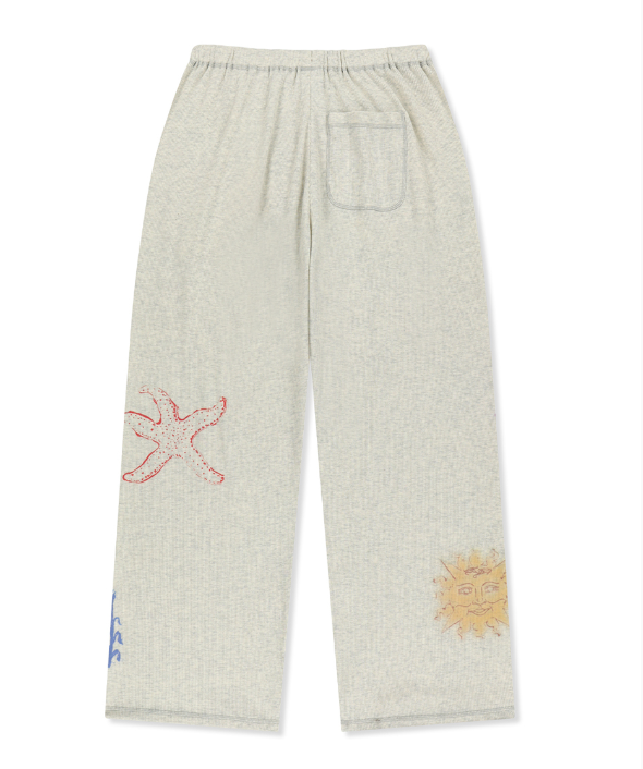[Ive Liz Worn] Matin Kim Sketch Graffiti Waffle Zip-Up Hoodie / Sweatpants