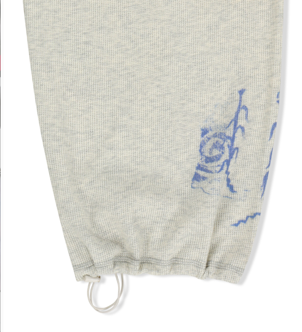 [Ive Liz Worn] Matin Kim Sketch Graffiti Waffle Zip-Up Hoodie / Sweatpants