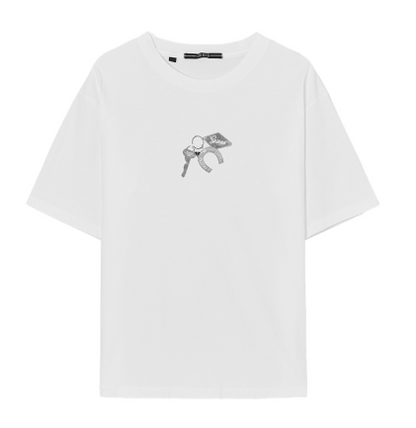 [Straykids Hyunjin Worn] 26SS Guess 2-Color Key Short Sleeve T-shirt