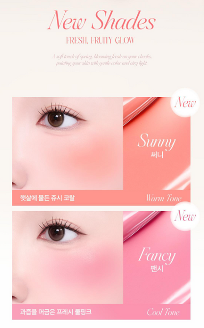 Dear Dahlia Petal Drop Liquid Blush with Gift  (Free Unreleased Highlighter)