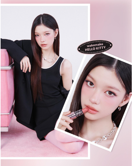 [Hello Kitty Black Edition] WAKEMAKE Healthy Glow Balm Stick with Gift (Free Hairpin)