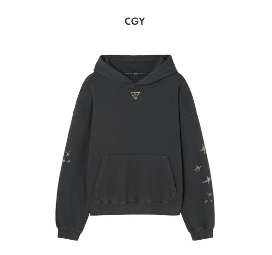 [Straykids Hyunjin Worn] 26SS Guess 2-Color Star Hoodie